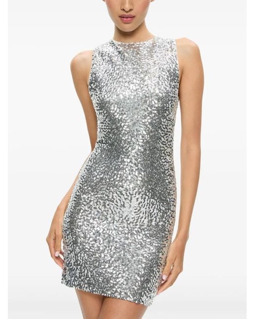 Alice + Olivia Gray Celia Mini Dress