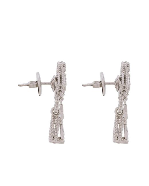 Dolce & Gabbana Easy ダイヤモンド ピアス 18kホワイトゴールド White