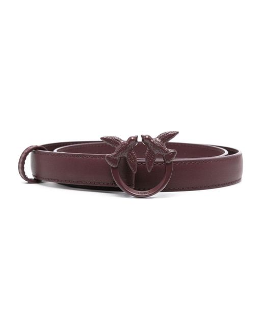 Pinko Purple Love Bird Leather Belt