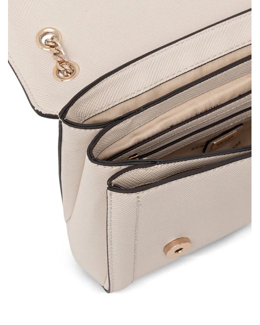 Guess Natural Mini Sac À Bandoulière Noelle À Logo
