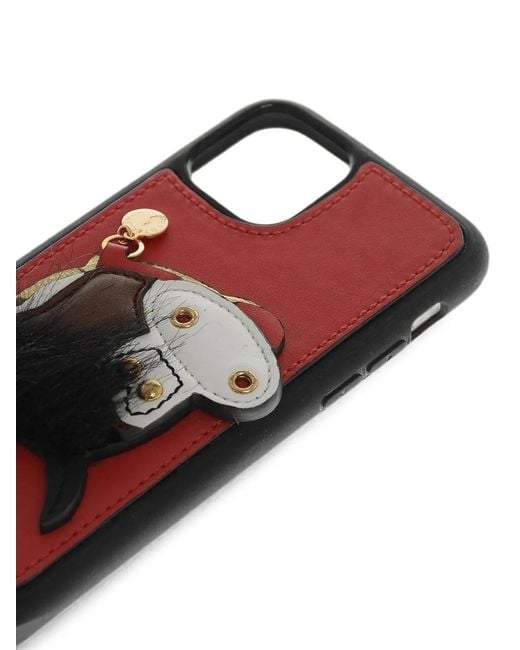 Stella McCartney White Horse-Patchwork Strap Iphone 11 Pro Case