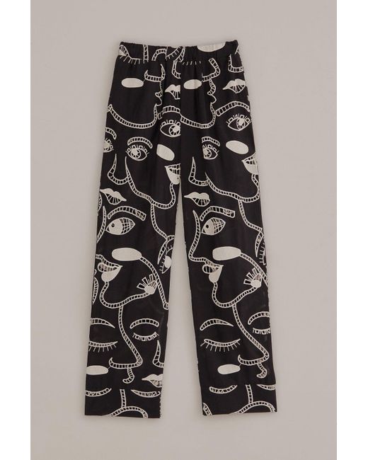 Black Sequin Pajama Pants