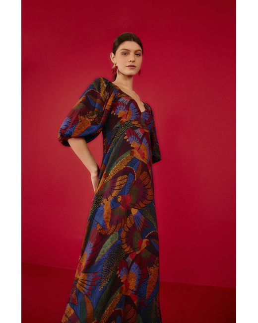 FARM Rio Maxi Dress in Red | Lyst