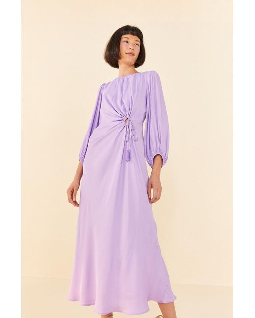 FARM Rio Piping Midi Dress in Purple Lyst