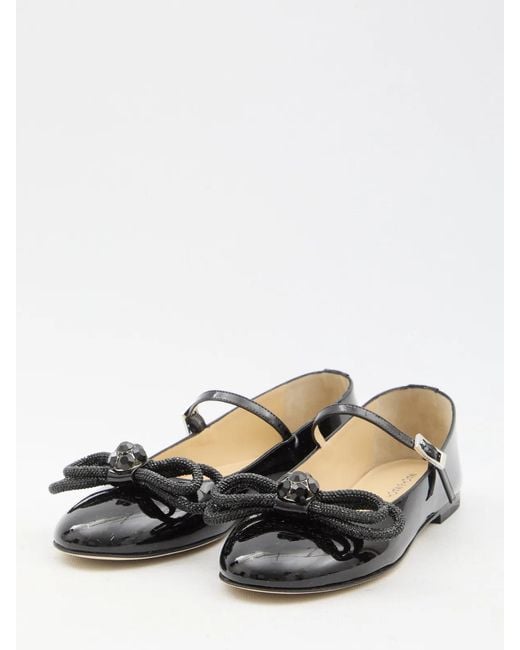 Mach & Mach Black Mach&Mach Double Bow Ballerinas