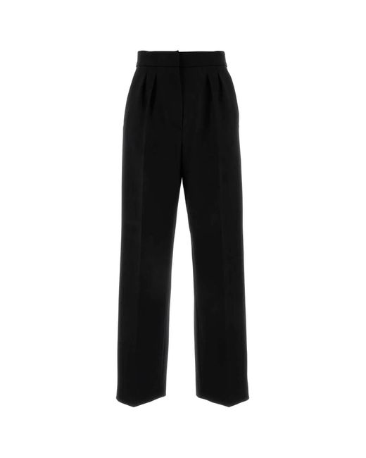 Max Mara Black Stretch Wool Verbano Pant