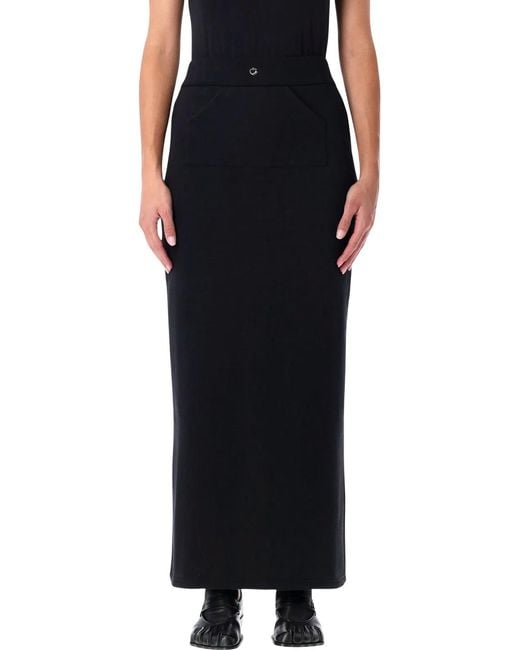 Coperni Black Organic Cotton Jogging Skirt