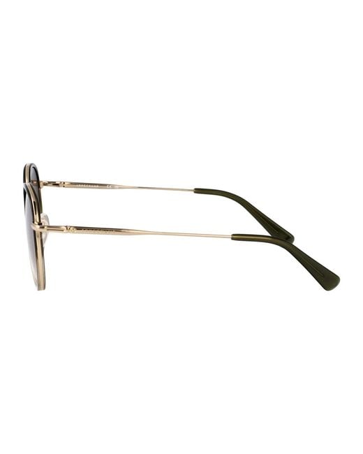 Longchamp Brown Gradient Metal Sunglasses