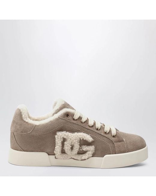 Dolce & Gabbana Brown Dolce&Gabbana Portofino Light Sneakers