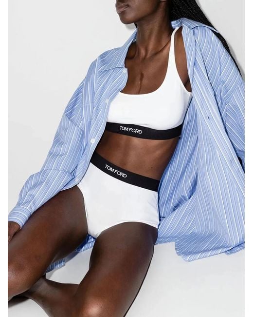 Tom Ford White Signature Modal Bralette