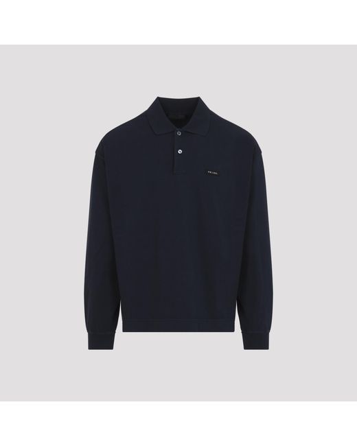 Prada Blue Polo Sweatshirt for men