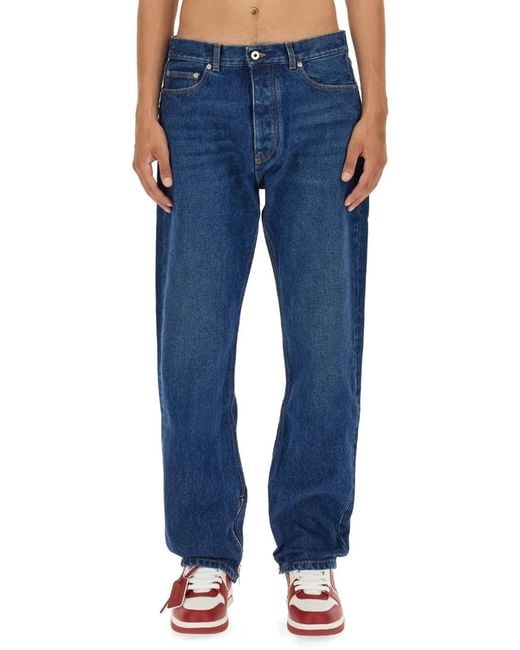 Off-White c/o Virgil Abloh Blue Skate Fit Jeans for men