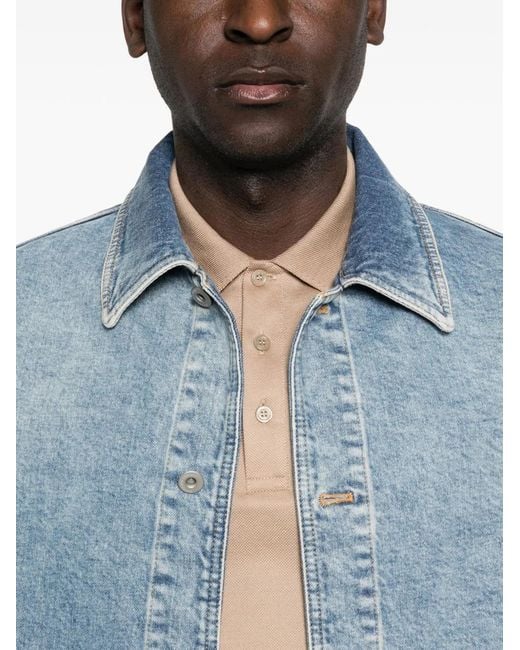 Emporio Armani Blue Denim Jacket for men