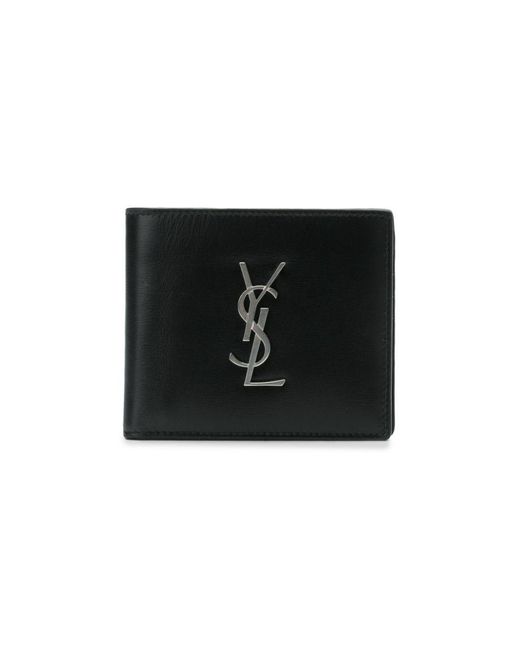 Saint Laurent Black Cassandre East/West Wallet for men