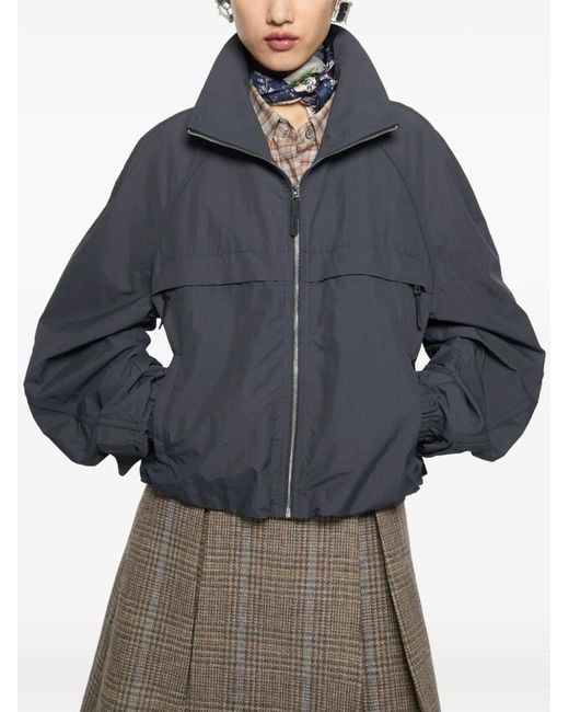 Acne Blue Nylon Blouson Jacket