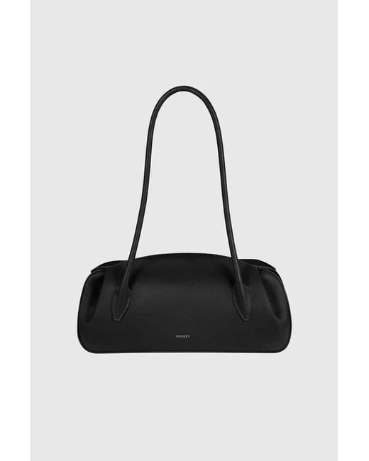 Yuzefi Black Oyster Shoulder Bag Leather