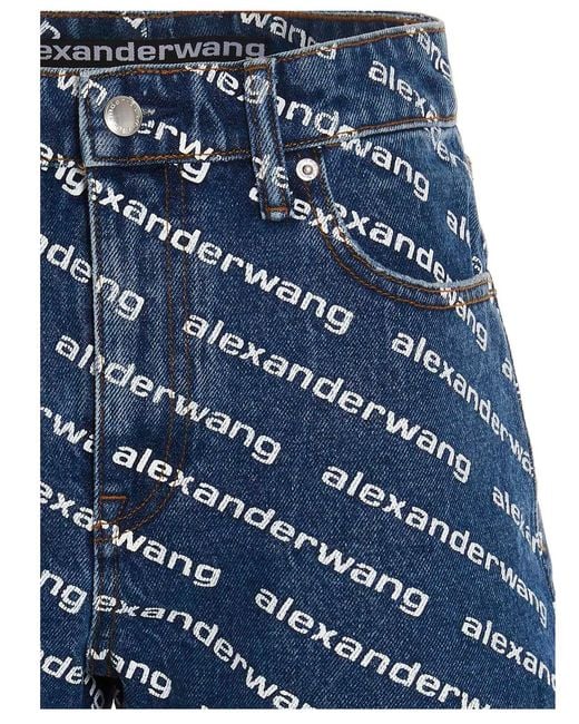 Alexander Wang Blue 'Bite' Shorts