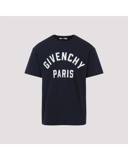 Givenchy Blue Dark Cotton T-Shirt for men