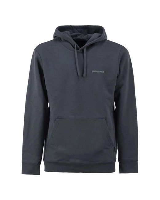 Patagonia Blue Cotton Blend Hoodie for men