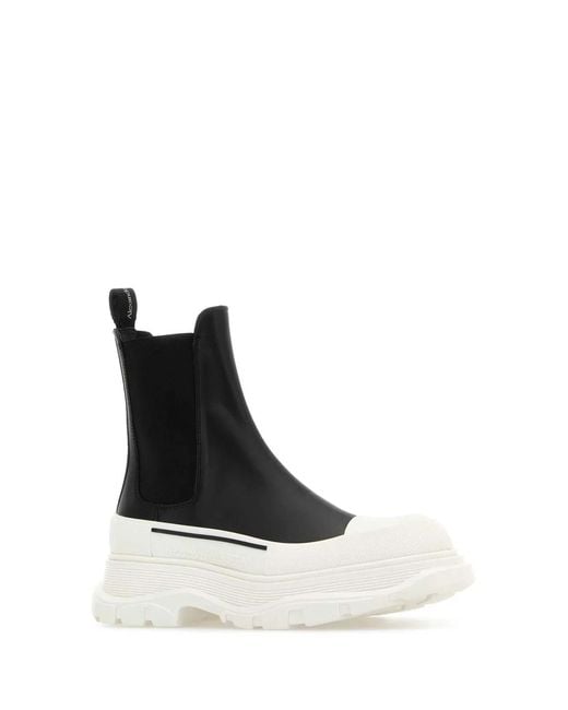 McQueen Black H.Boot S.Rubber