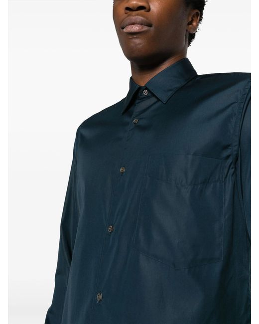 Aspesi Blue Cotton Sedici Shirt for men
