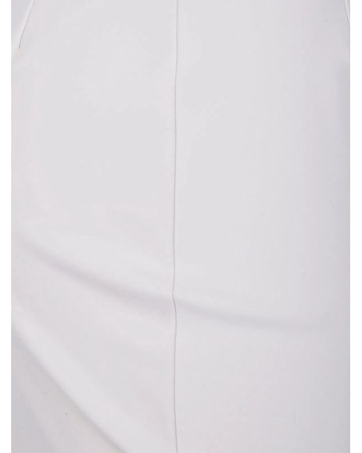 Chiara Boni White "Lumi" Jersey Skirt