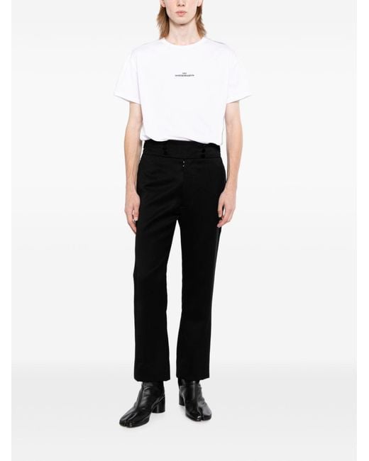 Maison Margiela White Distorted Logo T-Shirt for men