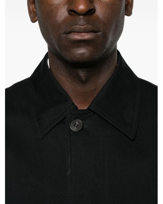 DUNST Black Cotton Blend Coat