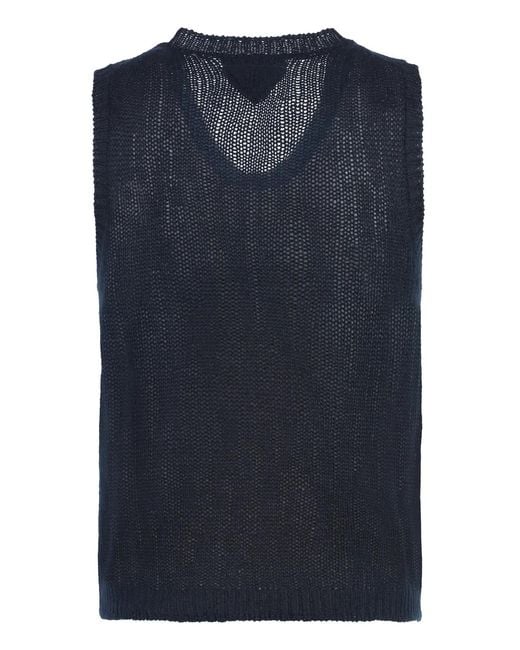 Prada Blue Knitted Vest