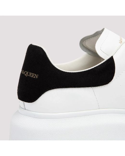 McQueen White Oversized Lace Up Sneakers