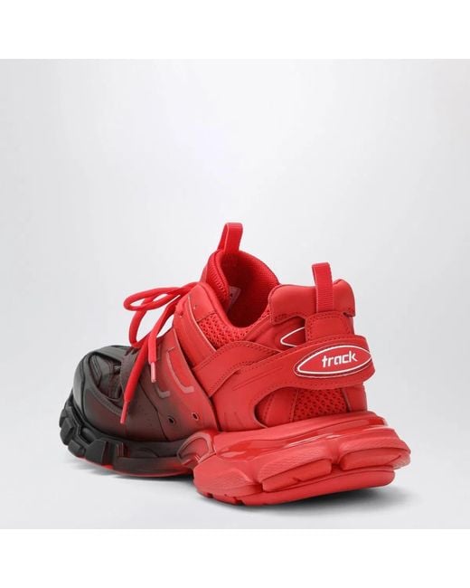 Balenciaga Red Track Gradient Sneakers for men