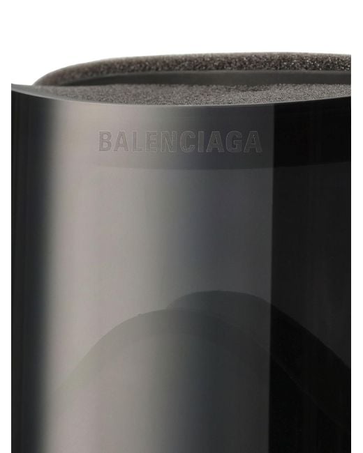 Balenciaga Black Ski Mask Shield Sunglasses