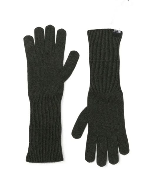 MM6 by Maison Margiela Black Midi Gloves