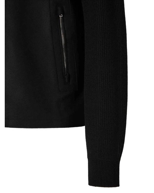 Herno Black Wool Shirt Jacket for men