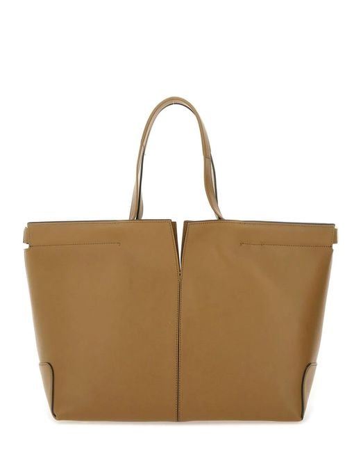 Tod's Brown "Di Bag Folio" Medium-Small Bag