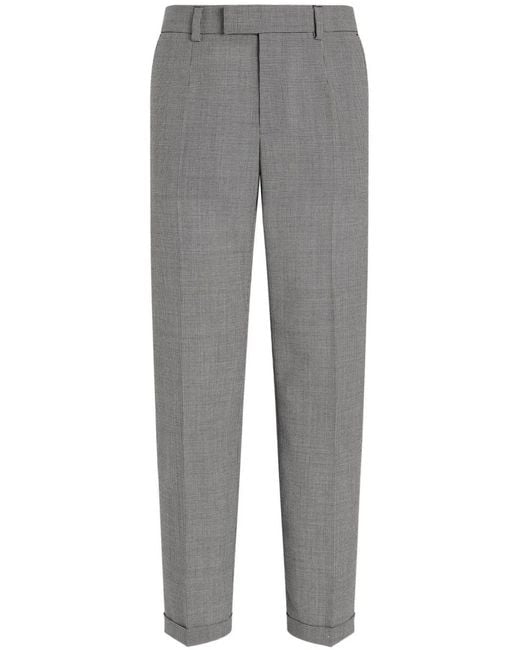 Dolce & Gabbana Gray Dolce & Gabbana Cotton Trousers for men
