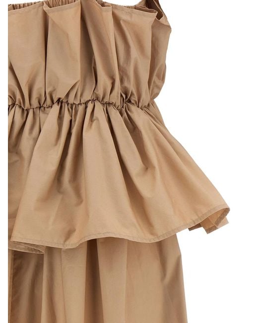 Twinset Natural Twin Set Flounce Dress