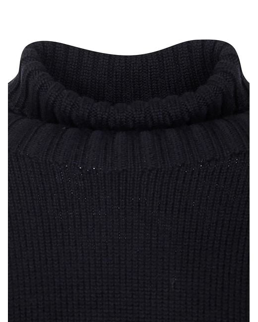 Drumohr Blue Long Sleeve Turtle Neck