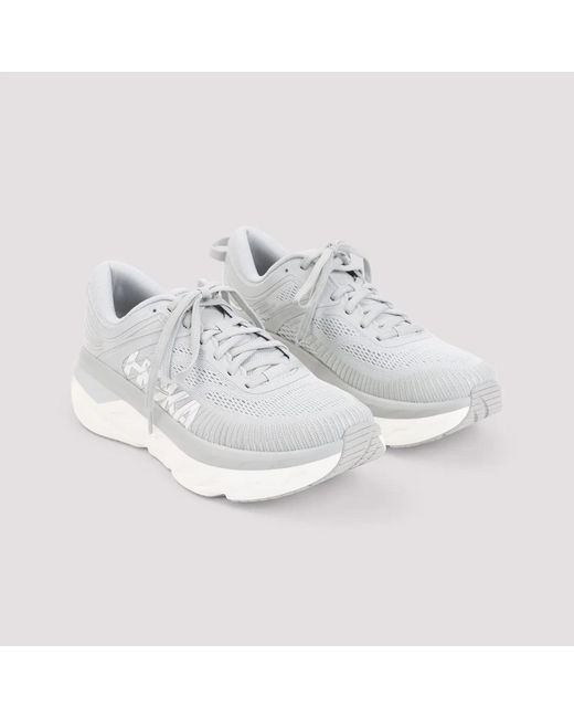 Hoka One One White Textile Synthetic Sneakers for men