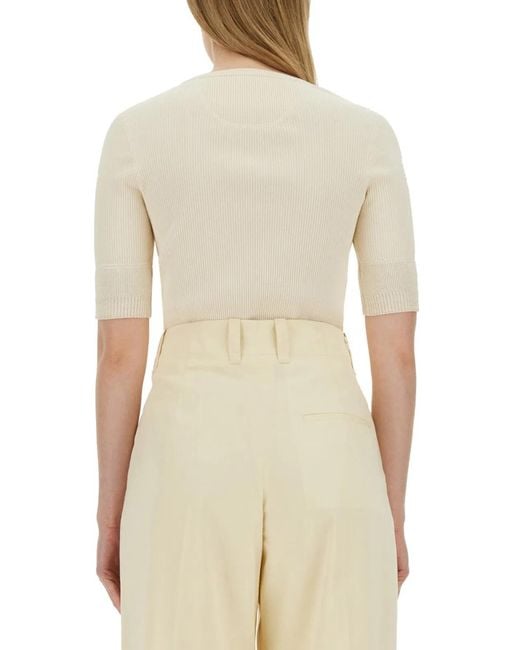 Bottega Veneta Natural Jersey T-Shirt