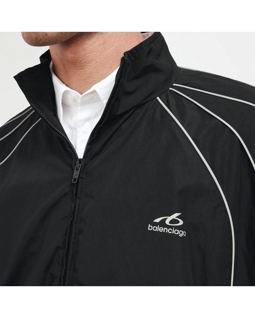 Balenciaga Black Trackside Tracksuit Jacket for men