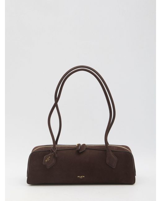 Alaïa Brown Alaia Teckel Medium Shoulder Bag