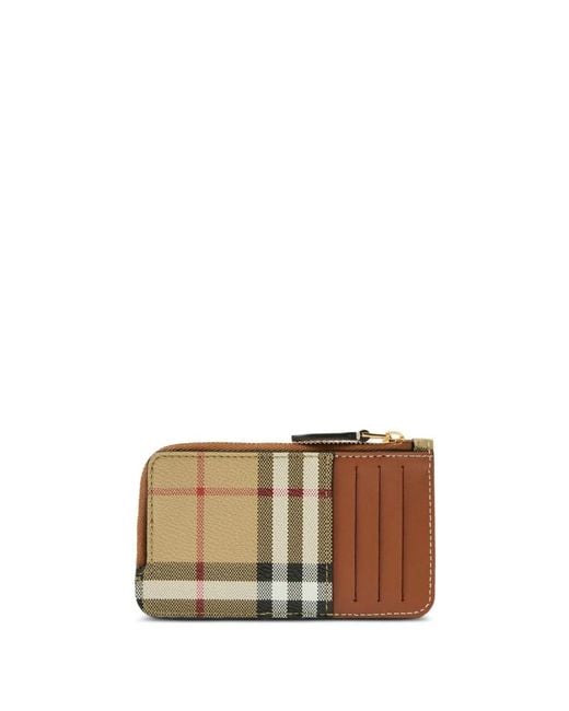 Burberry Natural Canvas Card Holder
