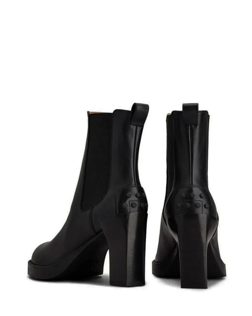Tod's Black Chelsea Boots