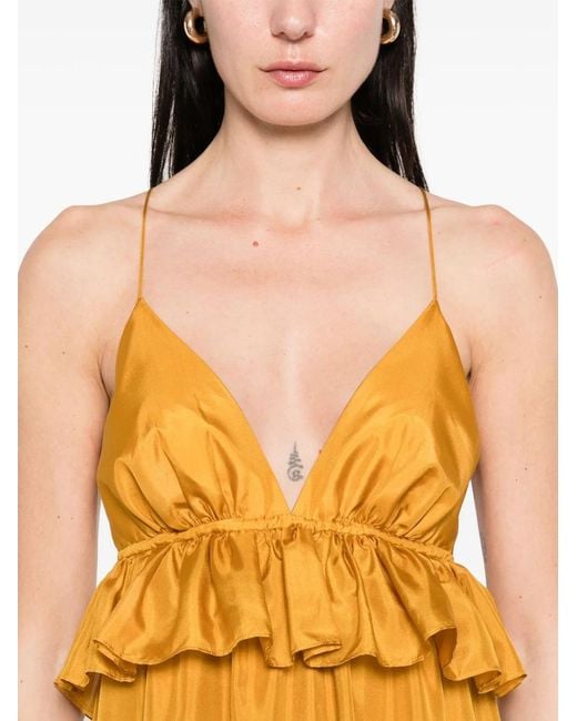 Zimmermann Yellow Rhiannon Dress