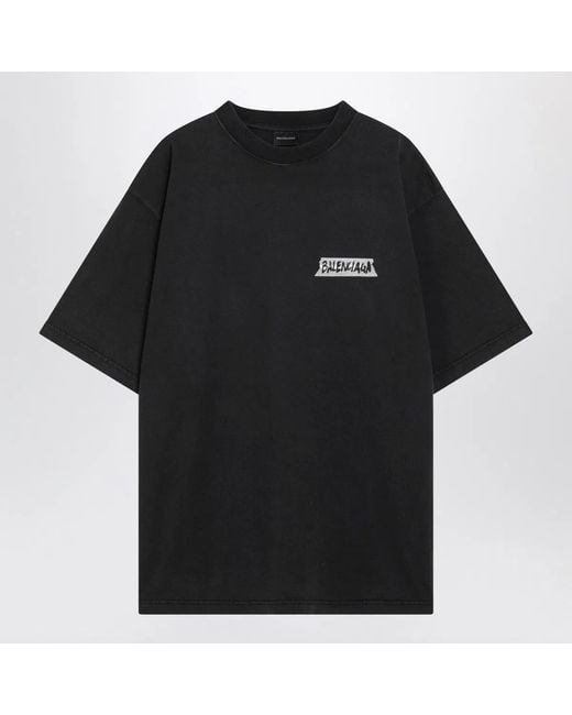 Balenciaga Black T-Shirts