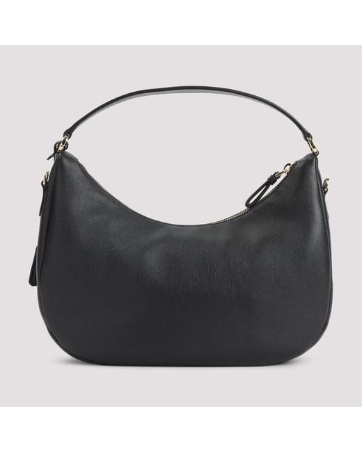 Prada Black Medium Leather Hobo Bag