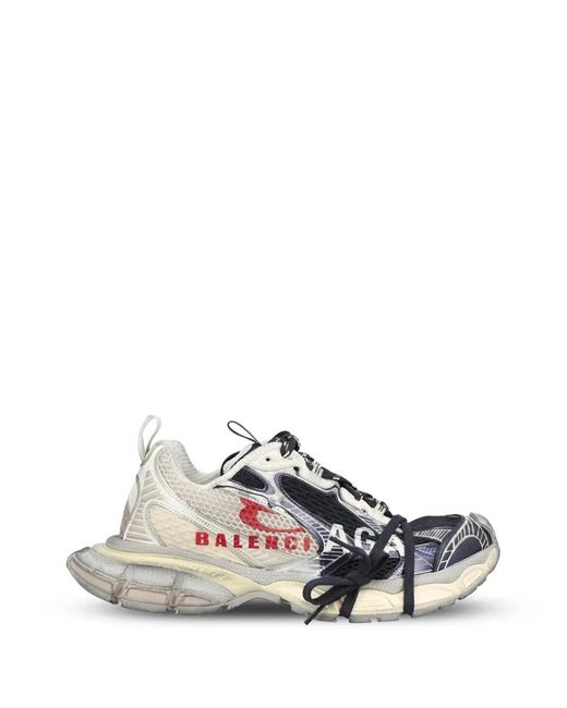 Balenciaga White 3Xl Split Logo Sneaker for men