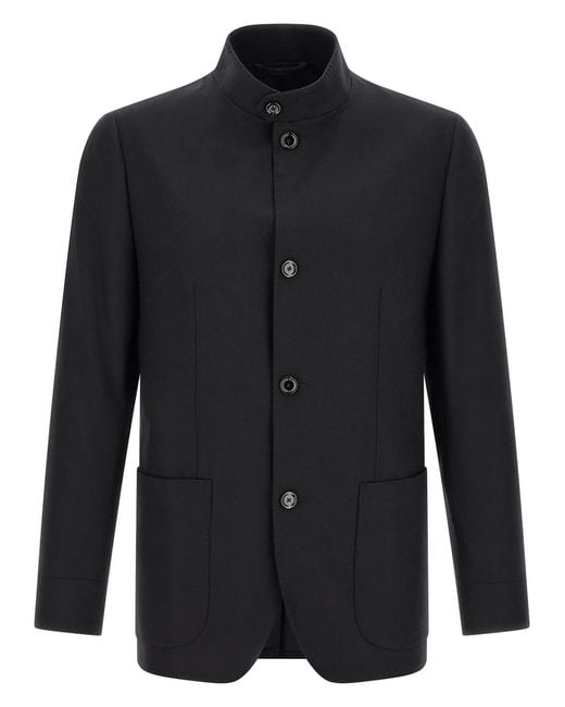 Lardini Black 'Field' Jacket for men