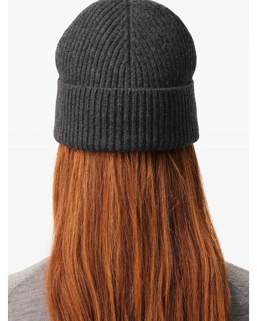 AMI Gray Beanie Hat for men